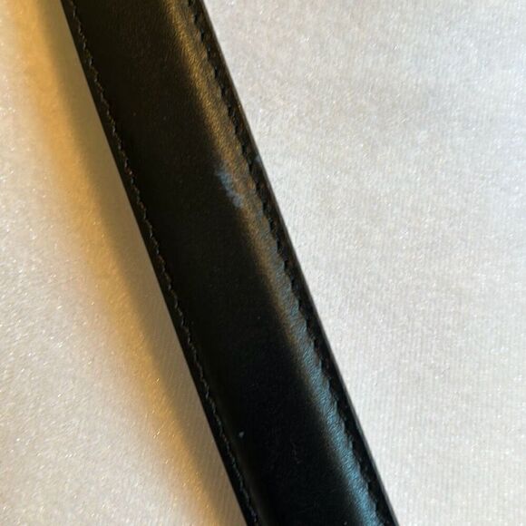 Gucci Women's M/L Black Leather Belt Square Embellished Buckle Contemporary New - Picture 8 of 10